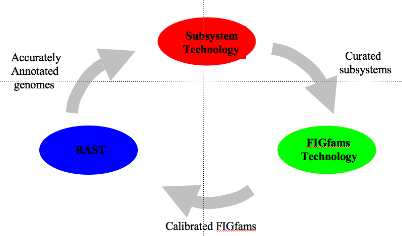 Flow of data in the SEED.